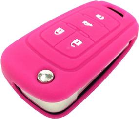 img 2 attached to New Hot Pink 4 Buttons Key Cover For Flip Folding Key Case Cover Silicone Cover For 2010 2011 2012 2013 2014 Camaro