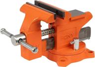 🧡 pony tools 24545: versatile 4-1/2in. light duty bench vise with swivel base in vibrant orange. logo