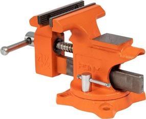 img 1 attached to 🧡 Pony Tools 24545: Versatile 4-1/2in. Light Duty Bench Vise with Swivel Base in Vibrant Orange.