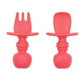 img 4 attached to 🍴 Bumkins Silicone Chewtensils: Perfect Training Utensils for Kids at Home!