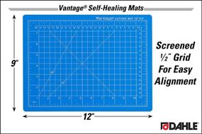 img 3 attached to 🔵 Dahle Vantage 10690 Self-Healing Cutting Mat, 9x12 inches, 1/2 inch Grid, 5 Layers Maximizing Healing Ability, Ideal for Craft Projects & Sewing, Blue