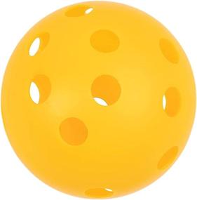 img 2 attached to 🎾 Pickleballs – Hollow Plastic Baseballs for T-Ball Sports (12 Pack, Yellow, 2.7 inches)