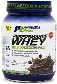 img 4 attached to 🏋️ Performance Inspired Nutrition Natural Chocolate WHEY Protein Powder - 25G - BCAA Enriched - Digestive Enzymes - High Fiber Content - 2 Pounds