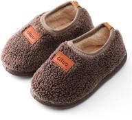 👟 premium non-slip rubber toddler slippers: closed boys' shoes and slippers logo