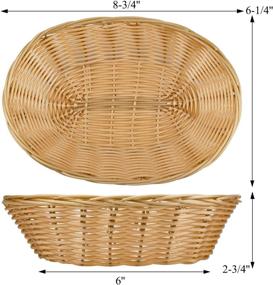 img 2 attached to Yesland 16 Pack Plastic Oval Basket: The Perfect Solution for Food Storage, Fruit Display & Organization