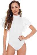 soly hux women's butterfly bodysuit: stylish clothing and lingerie for sleep & lounge logo