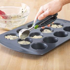 img 1 attached to 🍪 Efficient Baking Made Easy with Prep Solutions by Progressive Quick Release Cookie Scoop - 3 Tbsp.