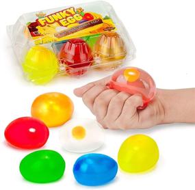 img 4 attached to 🌈 Vibrant Splat Stick Squishy - A Funky and Colorful Sensory Toy