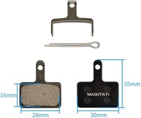 img 3 attached to 🚲 Resin Bike Bicycle Disc Brake Pads - 4 Pairs for TRP Tektro Shimano Deore Br-M575 M525 M515 T615 T675 M505 M495 M486 M485 M475 M465 M447 M446 M445 M416 M415 M395 M375 M315 M355 C601 C501