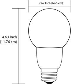 img 2 attached to 🌞 Sunlite 41512-SU G21 Yellow CFL Globe Bulb 6 Pack (9W, 40W Equivalent) - 8,000 Hours, Medium Base, UL Listed