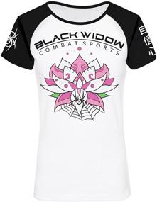 img 4 attached to 🌸 Lotus Rash Guard for Women by Black Widow Combat Sports