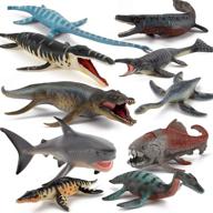 🦖 set of 10 prehistoric marine dinosaur animal model figures - ideal for party favors, cake toppers, decorations & collections - perfect toys for 5-8-year-old boys, girls, toddlers, and kids логотип