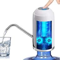 💧 usb charging water bottle pump dispenser - portable electric 5 gallon drinking water pump, automatic water dispenser with switch logo