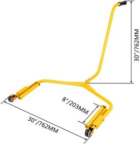 img 3 attached to 🔧 VEVOR Heavy Duty Tire Dolly - 450 LBS Load Capacity, Easy-to-Use Wheel Dolly for Truck Tires, Cart, and Wheel Lifting