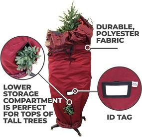 img 3 attached to 🌲 612 Vermont Heavy-Duty Upright Christmas Tree Storage Bag - Fits Artificial Trees up to 9 Feet - Durable Woven Polyester Fabric - Stand Not Included