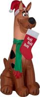 gemmy christmas airblown inflatable stocking logo