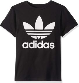 img 1 attached to Active Girls' Clothing: Adidas Originals Trefoil in White Coral