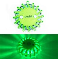 💡 samdo waterproof magnetic beacon lamp with 9 patterns for emergency and roadside warning (green) logo