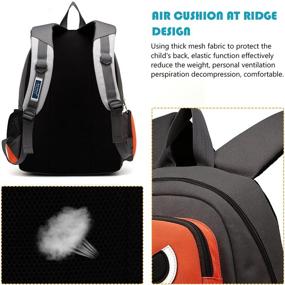 img 3 attached to 🎒 Orange Green ArcEnCiel Backpack for Kids - Enhanced SEO
