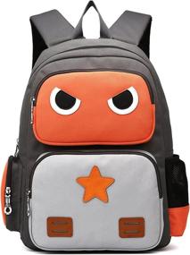 img 4 attached to 🎒 Orange Green ArcEnCiel Backpack for Kids - Enhanced SEO