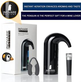 img 4 attached to 🐧 Inovare Designs Penguin: The Ultimate All-in-One Electric Wine Aerator Dispenser Pump and Automatic Decanter