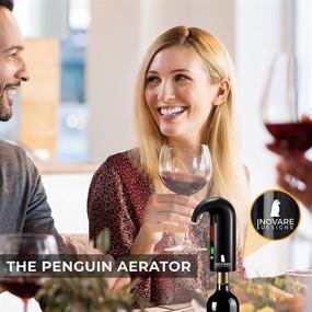 img 2 attached to 🐧 Inovare Designs Penguin: The Ultimate All-in-One Electric Wine Aerator Dispenser Pump and Automatic Decanter