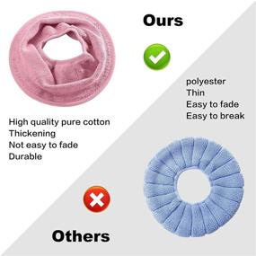 img 3 attached to 🚽 Soft &amp; Warm Toilet Seat Covers – Comfy Bathroom Seat Pad for Cold Winter, Washable Elastic Cloth Seat Cushion (Pink)