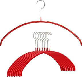 img 4 attached to 👕 Mawa Euro Series Light Thin Non-Slip Space Saving Clothes Hanger Style 40/P, Set of 10, Red Pack of 10 10 Piece - Organize Your Closet Efficiently!