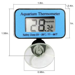 img 2 attached to 🌡️ Elitech SDT-1 Waterproof Aquarium Thermometer for Fish Tanks, Terrariums - Accurate Temperature Monitoring with Suction Cup