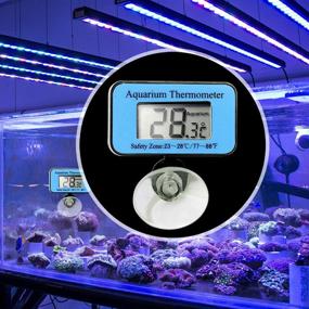 img 1 attached to 🌡️ Elitech SDT-1 Waterproof Aquarium Thermometer for Fish Tanks, Terrariums - Accurate Temperature Monitoring with Suction Cup