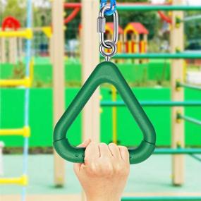 img 1 attached to 🐒 Dolibest Monkey Bars Swing Trapeze Bar Set for Kids - Playground Monkey Bars with Rings Swing Sets for Backyard - Ninja Course Playset for Kids Outside Play - Monkey Bars (2Pcs)