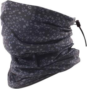 img 4 attached to 🧣 KEEPRONE Adjustable Drawstring Neck Gaiters - Double-Layer Face Masks for Unisex Neck Cover