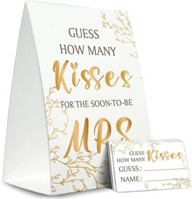 img 3 attached to Bridal Shower Standing Guessing Golden Event & Party Supplies