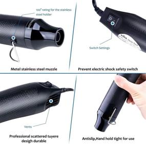 img 2 attached to 🔥 Portable Mini Heat Gun Electric 300W: Ideal for DIY Craft Embossing, Shrink Wrapping, and More