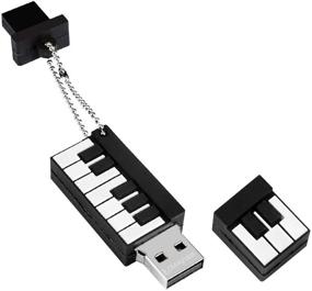 img 3 attached to 🎹 64 ГБ Новинка Милый Карикатурный USB 2.0 Флеш-накопитель для данных Память - Пианино Картун USB-флешка Пендрайв Подарок