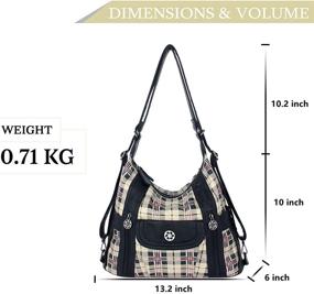 img 3 attached to Women’s Fashion Leather Handbag with Multiple Pockets - Handbags and Wallets