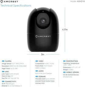 img 2 attached to 📷 Amcrest 1080P WiFi Camera: Indoor Nanny Cam, Dog Camera, Baby Monitor with Sound and Motion Detection, 2-Way Audio, Pan/Tilt, Night Vision, and Smart Home Integration