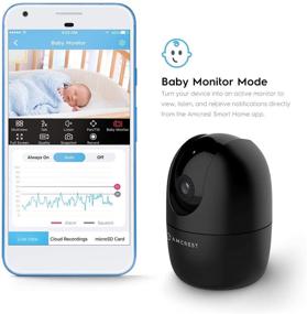 img 1 attached to 📷 Amcrest 1080P WiFi Camera: Indoor Nanny Cam, Dog Camera, Baby Monitor with Sound and Motion Detection, 2-Way Audio, Pan/Tilt, Night Vision, and Smart Home Integration