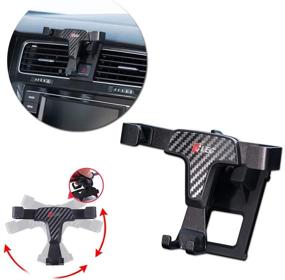 img 4 attached to Enhanced GTINTHEBOX Smartphone Cell Phone Mount Holder for VW Golf 7 MK7 (2014-2018): Air Vent Clip & Adjustable Fit (3.5-6.0 Inches Phone)