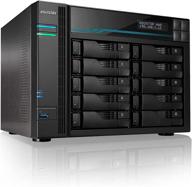 🔒 asustor lockerstor 10 as6510t: high-performance 10-bay nas with 10gbe and 2.5gbe ports, nvme ssd slots, and 8gb ddr4 ram logo