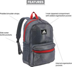 img 2 attached to Adidas Hermosa Mesh Backpack Scarlet