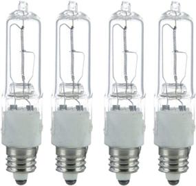 img 4 attached to 💡 Sterl Lighting 50W JD E11 Bulb Mini Candelabra T4: Long Lasting High Output for Chandeliers, Pendants, and Sconces - 4 Pack