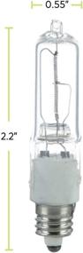 img 2 attached to 💡 Sterl Lighting 50W JD E11 Bulb Mini Candelabra T4: Long Lasting High Output for Chandeliers, Pendants, and Sconces - 4 Pack