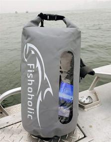 img 2 attached to Fishoholic Waterproof Dry Bag - Ultimate Gear Bags with Fail-Safe Snaps - Unmatched Durability for Kayaking, Boating, Fishing, Hiking, Camping, Paddleboarding & Tailgating