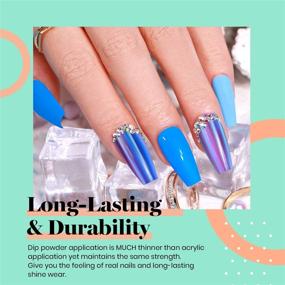 img 1 attached to 💅 Beetles 20 Colors Mermaid Collection Nail Dip Powder Set - Purple, Green, & Glitter Dipping Powder with Essential Tools and 4 Dip Liquids - No LED Nail Lamp Required!