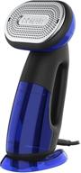 👕 conair turbo extremesteam 1875w handheld fabric garment steamer and iron - 2-in-1, black/blue, one size logo