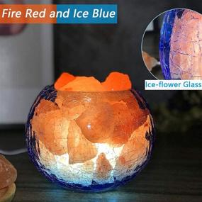 img 3 attached to 🔌 V.C.Formark USB Himalayan Salt Lamp: Enhancing Air Quality with Negative Ion Release, Mesmerizing Ice and Fire Visuals, Adjustable LED Modes - Perfect for Home, Office, and Gifting