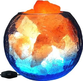 img 4 attached to 🔌 V.C.Formark USB Himalayan Salt Lamp: Enhancing Air Quality with Negative Ion Release, Mesmerizing Ice and Fire Visuals, Adjustable LED Modes - Perfect for Home, Office, and Gifting