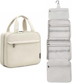 img 4 attached to 🧳 Toiletry Organizer: Spacious Travel Bag for Cosmetic Toiletries and Accessories