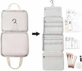 img 2 attached to 🧳 Toiletry Organizer: Spacious Travel Bag for Cosmetic Toiletries and Accessories
